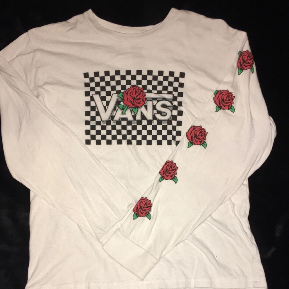 Vans white long sleeve